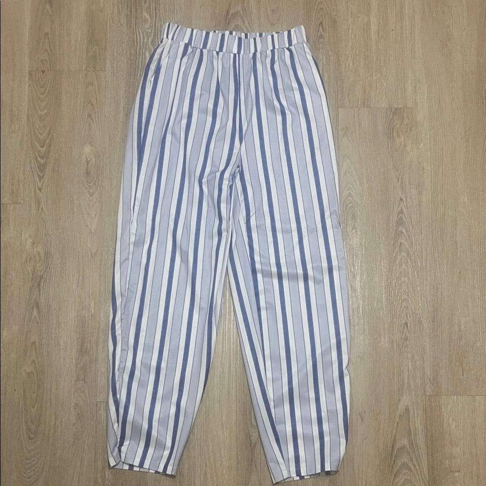 Striped Blue and White Pants
